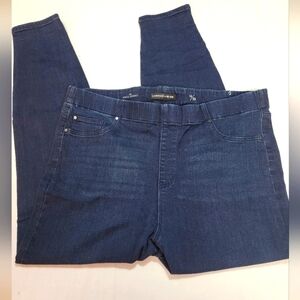 LIVERPOOL FOR ZAC+ROE The Ankle Skinny Women's Size 16 Pull On Blue Denim Jean